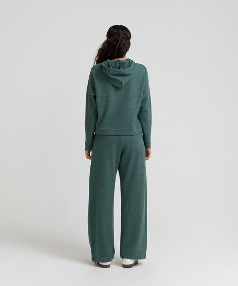 Women's Rib Cropped Hoodie